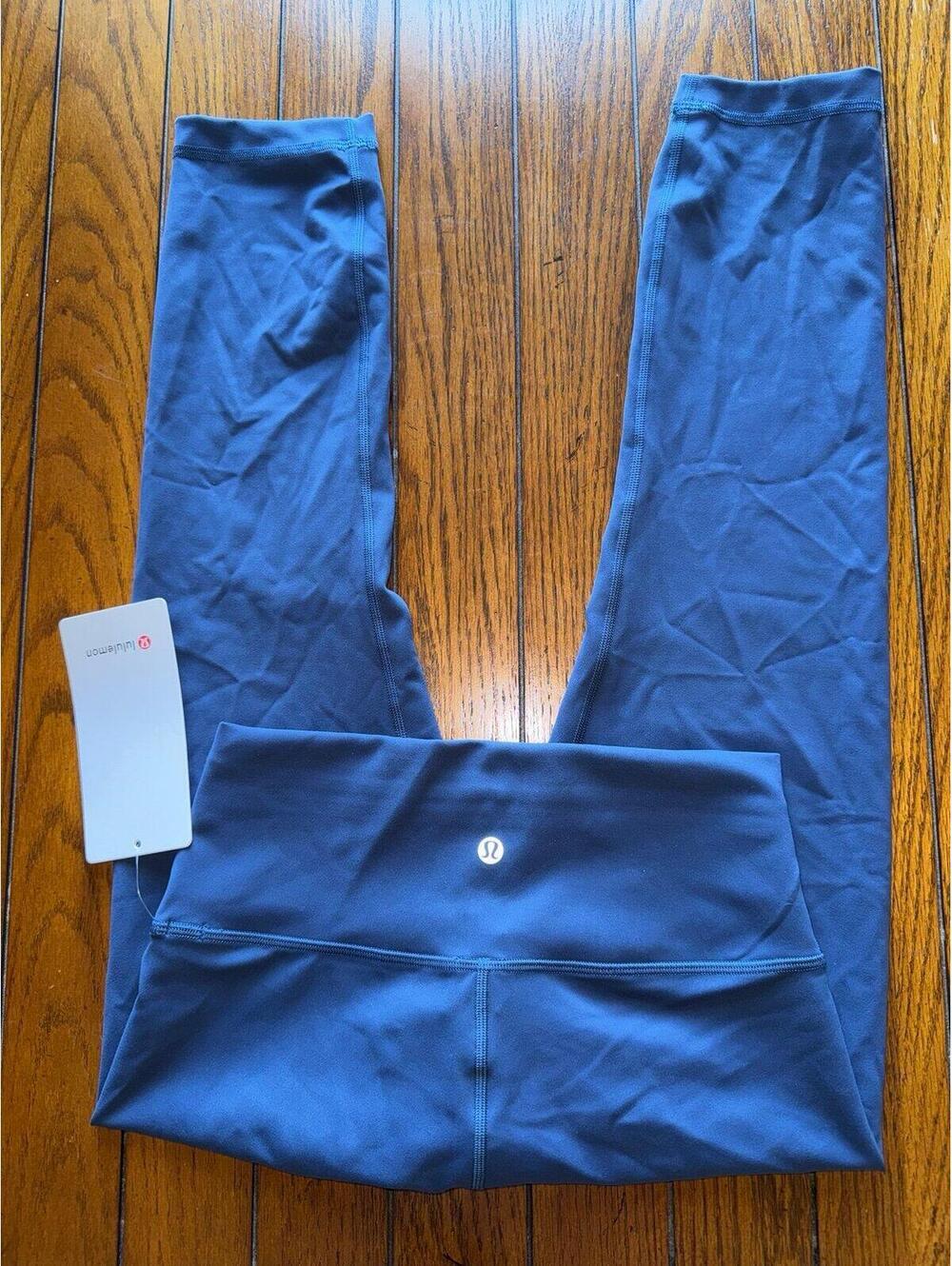 Lululemon Wunder Train High Rise 23” Mineral Blue Size 6 NWT